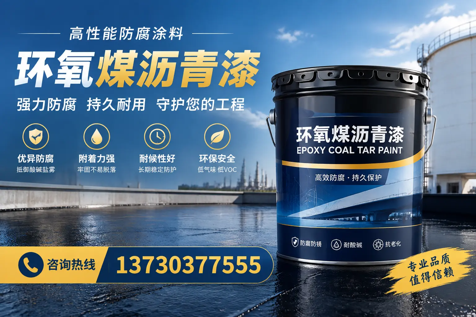 环氧煤沥青漆的耐久性分析，适合黄南的使用场景